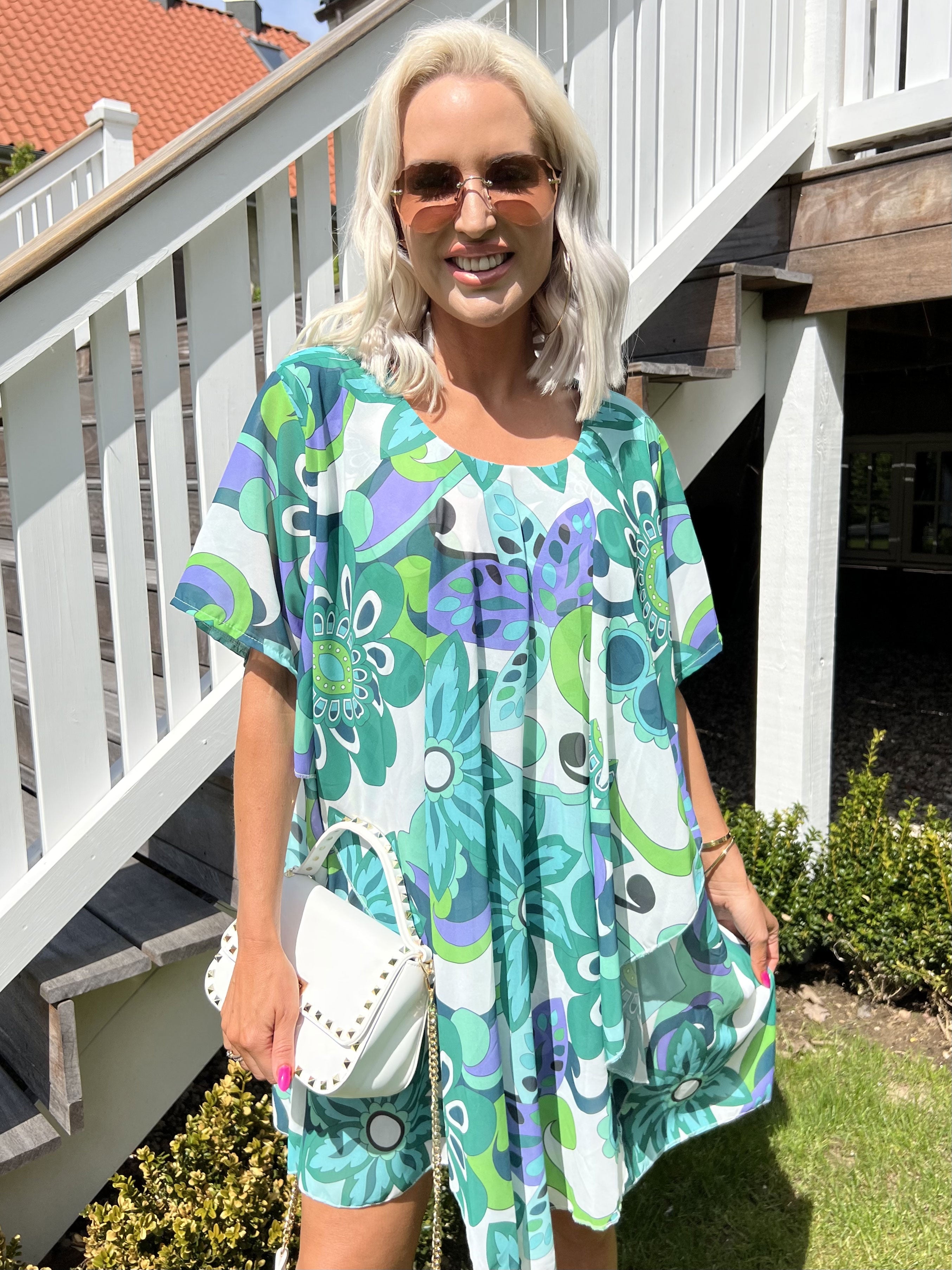 Wanda - Tunika klänning i chiffong